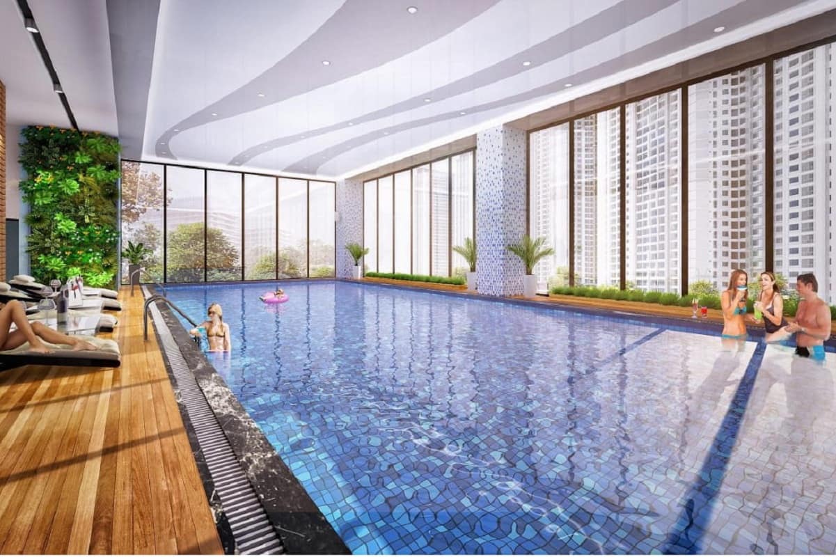 Bể bơi 4 mùa tại chung cư Anland Lake View