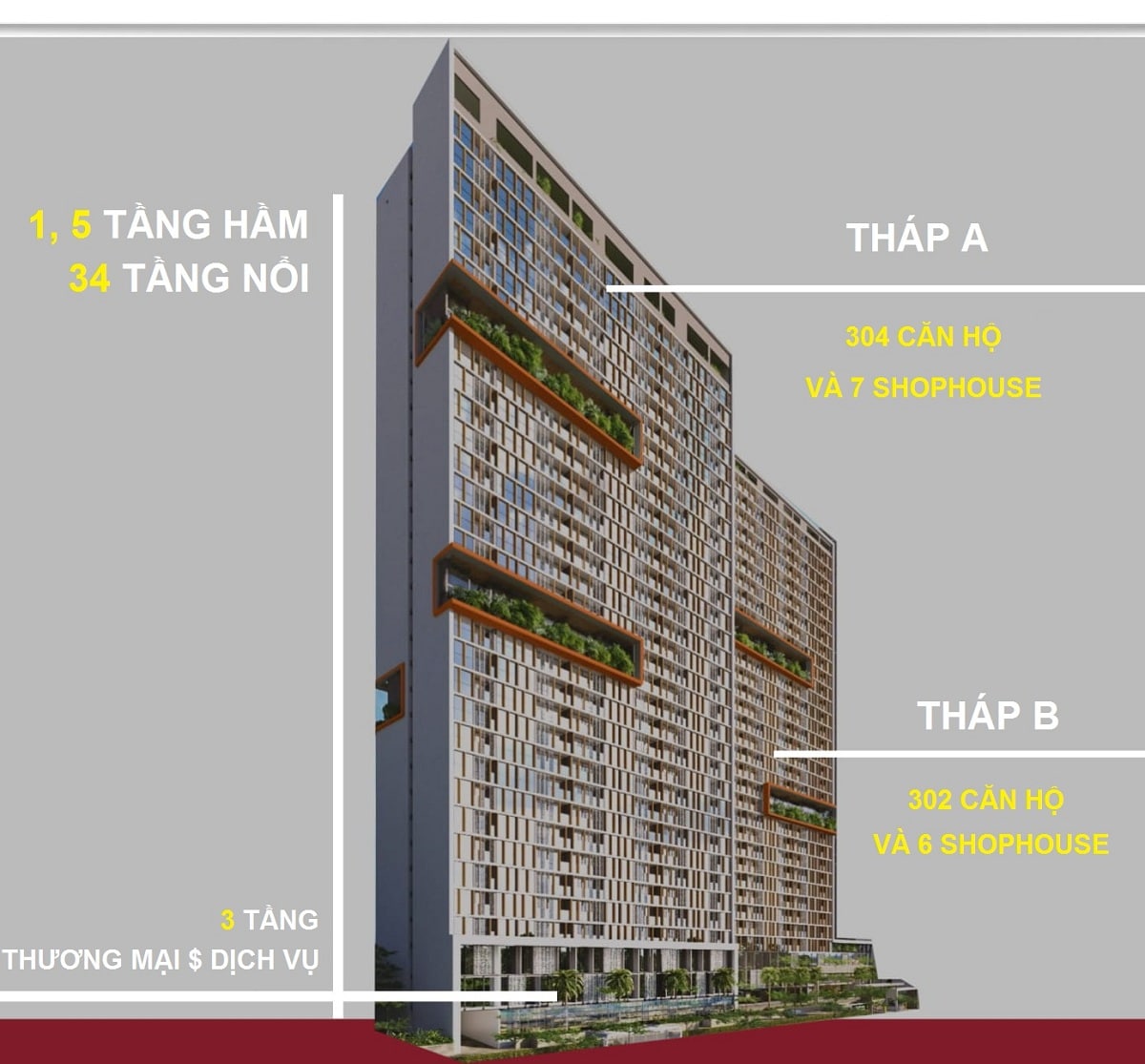 Mặt bằng đứng chung cư Anland Lake View Mặt bằng đứng chung cư Anland Lake View