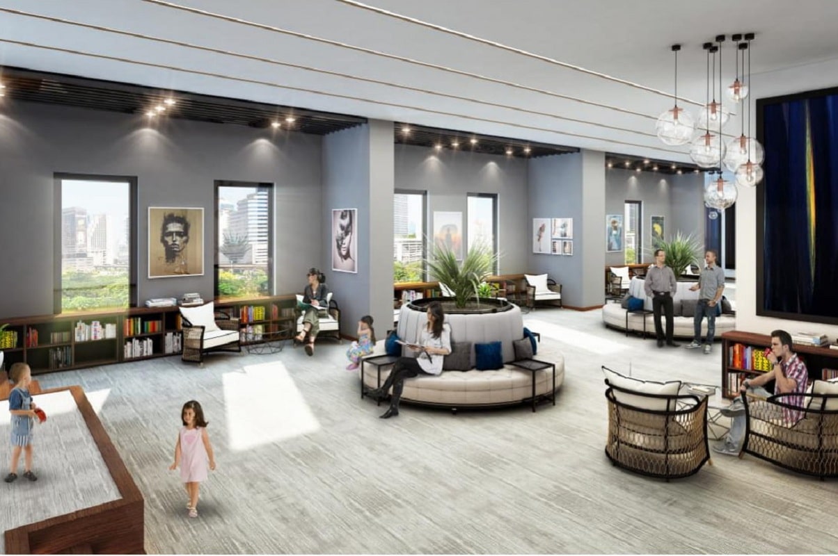 Phòng đọc sách tại chung cư Anland Lake View