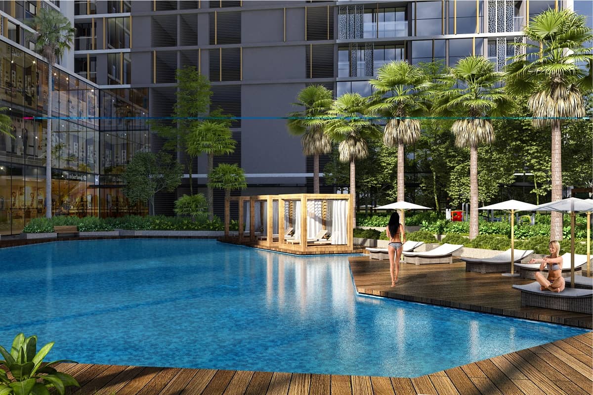 Bể bơi tại Anland Lake View