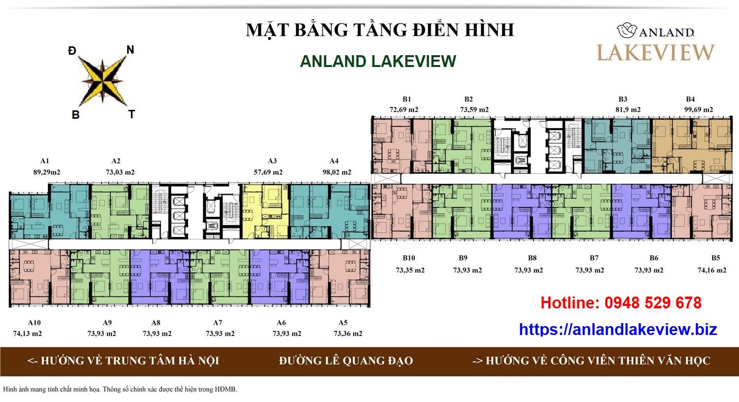 Mặt bằng chung cư Anland Lake View Mặt bằng chung cư Anland Lake View